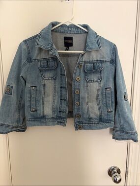 Highway Jeans Light Wash Denim Jacket for women cropped